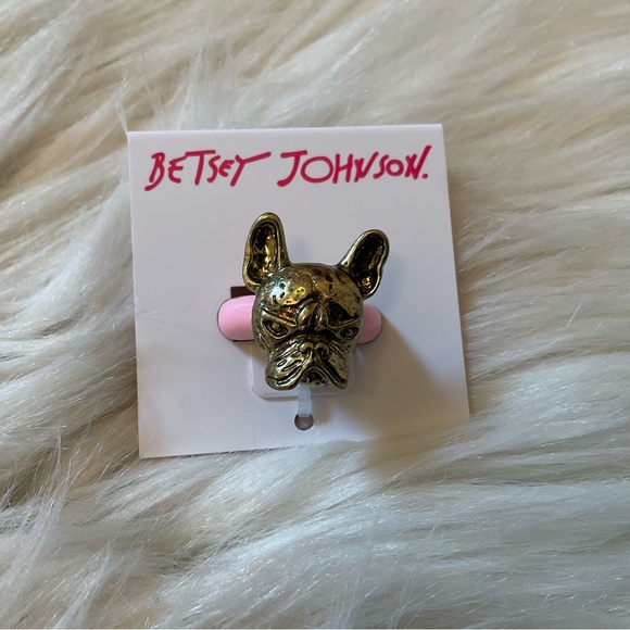 Betsey Johnson Frenchie Adjustable Ring - NWT - Picture 3 of 6
